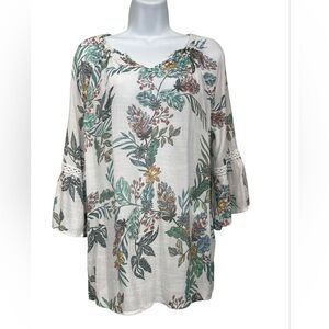 Zac & Rachel floral blouse size large
